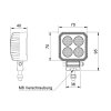 Fari di retromarcia - RS1700 - adatti per DEUTSCH DT - 12/24 V - angolari - 1700 lm - montaggio/avvitato