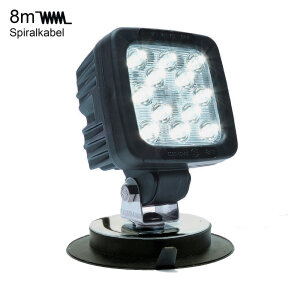 faro da lavoro da 50 W con base magnetica - cavo a spirale da 8 m