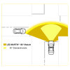 VISION180 - Irraggiamento a 180° - Modulo lampeggiante - giallo - Classe 2
