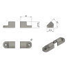 set di 2 cappucci terminali a 45° per lampade SOLIS - angolari