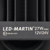 Faro da lavoro con base magnetica - 12V/24V - 27W