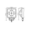 Faro da lavoro con base magnetica - 12V/24V - 27W