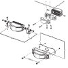 Modulo flash X180 - Emissione a 180° - Bicolore blu/giallo - Diversi set di supporti