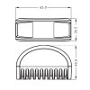Modulo flash X180 - Emissione a 180° - Bicolore blu/giallo - Diversi set di supporti