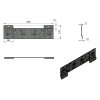 CROSSWAY Kit di fissaggio per autovelox a croce o autovelox per targhe