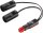 adattatore doppio 12V/24V con spina per auto - con spina per auto