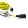 SOLIS TUBE Lampada da tenda per forze di intervento, cavo di collegamento da 9 m, LED da 20 W, collegabile in serie