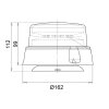 R65 Design lampeggiante BRILAR - trasparente/giallo -...