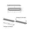 Lampeggiante frontale a LED X2 - blu