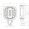 Faro da lavoro ZELOR - 2000 lumen - quadrato
