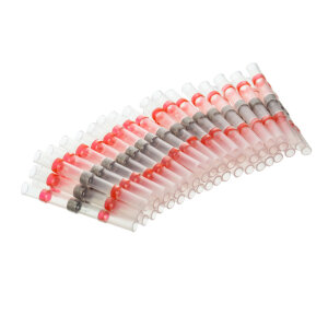 20 connettori a saldare - rossi - fino a 1,5 mm²