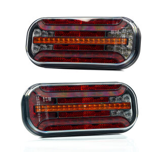 Set di luci posteriori DYNAMIC LED con attacco a baionetta 5P per autocarri o rimorchi