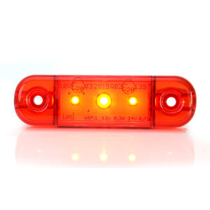 Luce di ingombro - UR10 rossa - 12V/24V