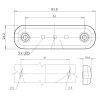 Luce di contorno - UR10 bianca - 12V/24V
