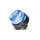 R65 Design Lampeggiante BRILAR doppio lampo - blu - piatto