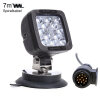 Fari supplementari a LED da 17 W con connettore per rimorchio a 13 poli + base magnetica