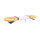 Barra luminosa LED ASTER - 99 cm con parte centrale - gialla