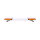 Barra lampeggiante ASTER LED - 119 cm con parte centrale - gialla