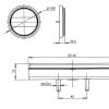 Luce posteriore - 140 mm - universale