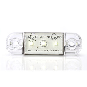 Luce di ingombro - UR10 trasparente/arancione - 12V/24V