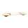 Barra lampeggiante LED ASTER - 119 cm con parte centrale - trasparente/gialla
