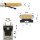 Barra lampeggiante LED ASTER - 119 cm con parte centrale - trasparente/gialla