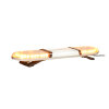 Barra lampeggiante LED ASTER - 99 cm con parte centrale - trasparente/gialla