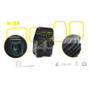 set di 2 fari principali W188 LED, indicatori di direzione dinamici, luci diurne, luci di posizione, anabbaglianti, abbaglianti
